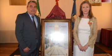 ‘La eucaristía ilumina a San Fernando’ en el cartel de Juan Pérez Bey del Corpus