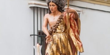 San Juan, Patrón de Chiclana, procesionó acompañado de los sones de Virgen de las Lágrimas