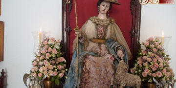 Una Divina Pastora del XIX preside la capilla del centro de día Alameda 3