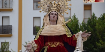 La Virgen del Mayor Dolor recorrió las calles del Santo Cristo en Rosario de la Aurora