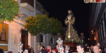 El Vía-Crucis de Medinaceli cambió su tradicional recorrido para pasar por Capuchinas