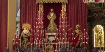 Medinaceli celebra el Quinario del 75 aniversario con sus Titulares en un imponente altar