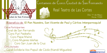 El II certamen solidario de coros finalizará el próximo 11 de mayo con una gala benéfica