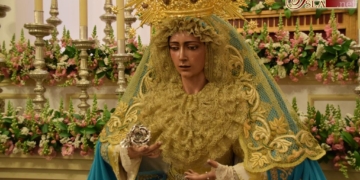 Los cofrades de Cristo Rey dan inicio al Triduo en honor de la Virgen de la Estrella