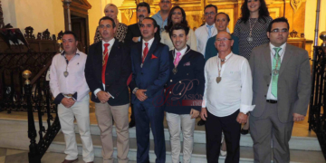 Los rocieros isleños amadrinaron a la Asociación Parroquial del Rocío de San Roque