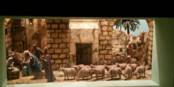 La bendición del Belén de Columna abre el tiempo de nacimientos en La Isla