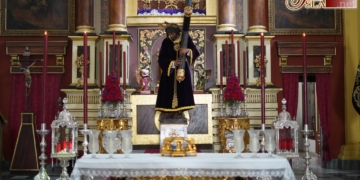 Jesús de la Misericordia expuesto a la veneración pública en el primer viernes de marzo
