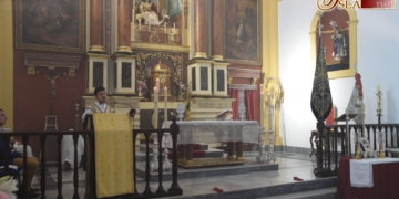 Los hermanos de la Sacramental de la Misericordia han dado inicio hoy al Triduo eucarístico