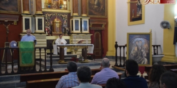 La JCC celebró en la Pastora la festividad del Rosario tras 38 años en la Iglesia Mayor