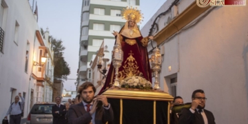 La Virgen del Mayor Dolor de Vera-Cruz recorrió en rosario de la aurora su feligresía