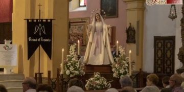 La Hermandad del Rosario comenzó ayer el Solemne Triduo en honor de su Titular