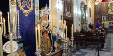 Los cofrades de Misericordia han dado comienzo hoy al Triduo a la Virgen de la Piedad