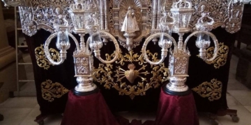 Nuevos candelabros entrevarales para el paso de palio de la Virgen de los Dolores