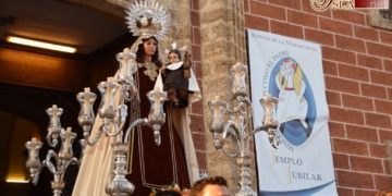 La Patrona regresó al Carmen tras estar una semana en la Iglesia Mayor