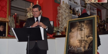 José Sánchez presentó entre vivencias el cartel del bar cofrade ‘La Cerería’