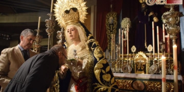 La festividad de la Purísima se abre en el Santo Cristo con la felicitación a la Amargura