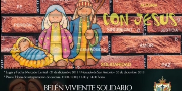 Hoy se representa el Belén viviente de Santo Entierro en el Mercado San Antonio