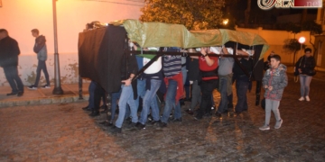 Las cuadrillas de la JCC para la Hermandad del Huerto ensayaron en la noche de ayer