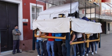 La cuadrilla de la Virgen de la Estrella inició sus ensayos de cara al Domingo de Ramos