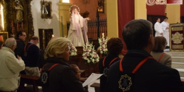 Los hermanos del Rosario celebran los cultos cuaresmales en honor de su Titular