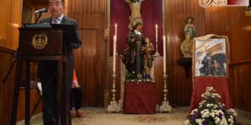 Antonio Moreno pregonó la Semana de la Salle que ya se anuncia en un cartel