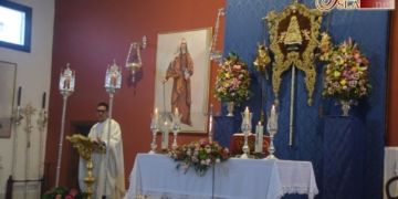 Los rocieros de San Fernando celebran desde ayer el Triduo previo a la Romería