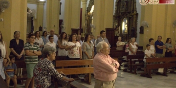 Los hermanos de la Soledad celebraron con una misa ayer la Natividad de la Virgen