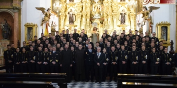 Los guardiamarinas de Elcano se despidieron de la Patrona de la Armada y San Fernando