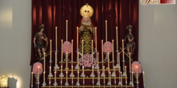 Los cofrades de Humildad y Paciencia dan comienzo al Triduo de la Virgen de las Penas
