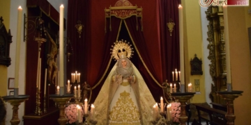 Los hermanos de Columna celebran desde ayer el Triduo a la Virgen de las Lágrimas