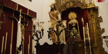 Jesús Atado y Flagelado a la Columna saldrá mañana en Vía-Crucis por la feligresía
