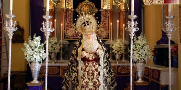 La Virgen de los Dolores recibió la visita de centenares de isleños durante toda la jornada