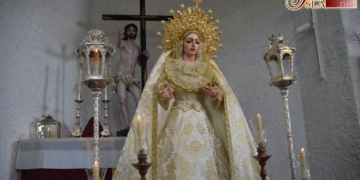 La Virgen de la Victoria en Besamano con motivo de la festividad de la Natividad