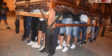 La cuadrilla de la Virgen de las Mercedes ensayó por segunda vez de cara al 24-S