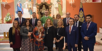 La nueva junta de gobierno del Rocío tomó posesión de sus cargos con Ana Ortiz al frente