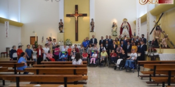 La Virgen de las Penas regresó a su templo tras una semana junto a los usuarios de UPACE
