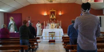 La Parroquia de la Oliva volvió a abrir al culto público tras dos meses de confinamiento