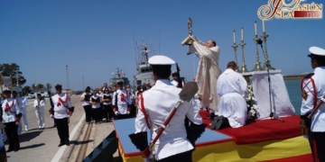 La Armada celebró esta mañana el acto de la Bendición del Mar en La Carraca