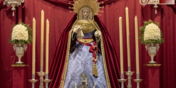 Hoy ha dado comienzo el Triduo a la Virgen de las Angustias de Tres Caídas