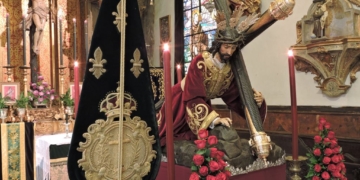 Jesús Caído de Cádiz en besamano extraordinario por el Año Jubilar de la Vera-Cruz
