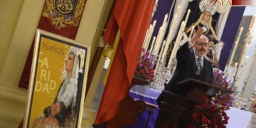 Función, cartel y pregón de Luis de Celis para dar inicio al 75 aniversario de la Caridad