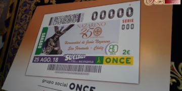 El cupón de la ONCE del 25 de agosto rinde homenaje a los 250 años del Nazareno
