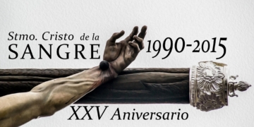 Desamparados presenta el emblema del XXV aniversario del Cristo de la Sangre