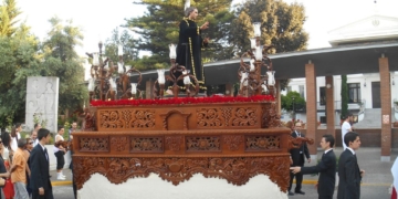San Juan Grande, patrón de la Diócesis de Asidonia, salió en procesión en la tarde de ayer