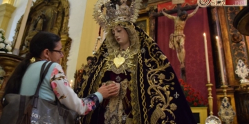 Dolores de Servitas expuesta en Besamano durante toda la jornada de hoy