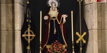 La festividad de los Dolores de la Virgen se celebró con una eucaristía en la Vera-Cruz