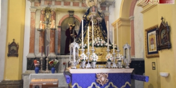 La Virgen de los Dolores saldrá a partir de las nueve de la noche en rosario de antorchas