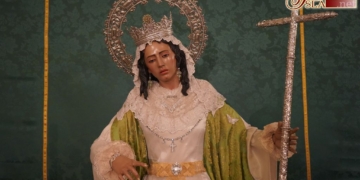 Santa Elena expuesta en Besamano con motivo del XII aniversario de su bendición