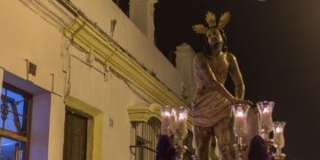 Jesús Atado y Flagelado recorrió la feligresía de la Iglesia Mayor en devoto Vía-Crucis