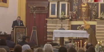 José Manuel Cabeza pregonó a la Virgen de Gracia y Esperanza Coronada